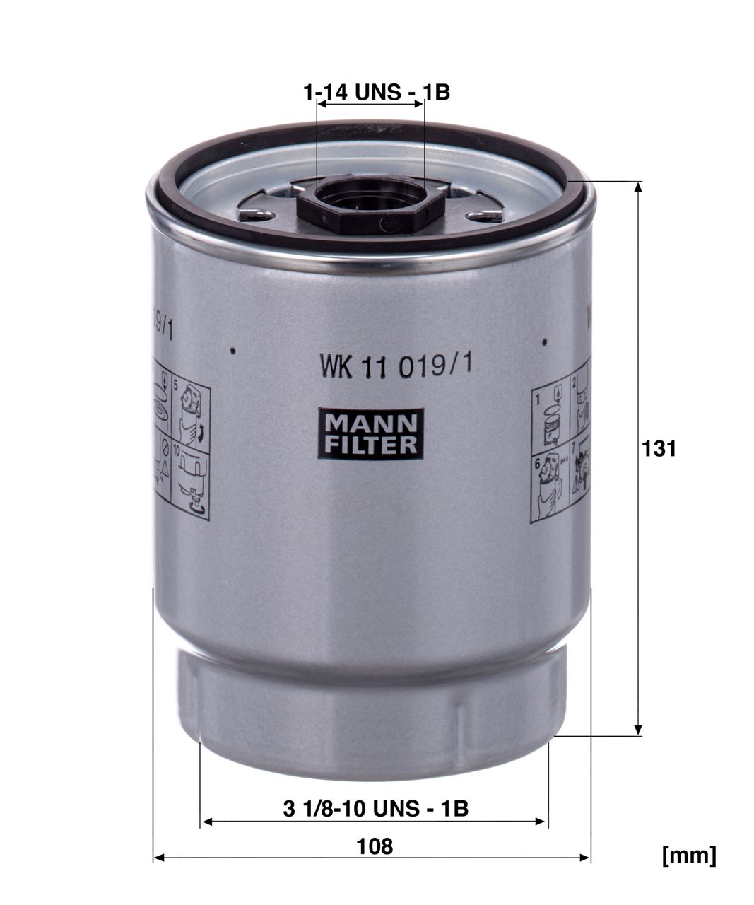 MANN-Filter WK11019/1z Топливный фильтр
