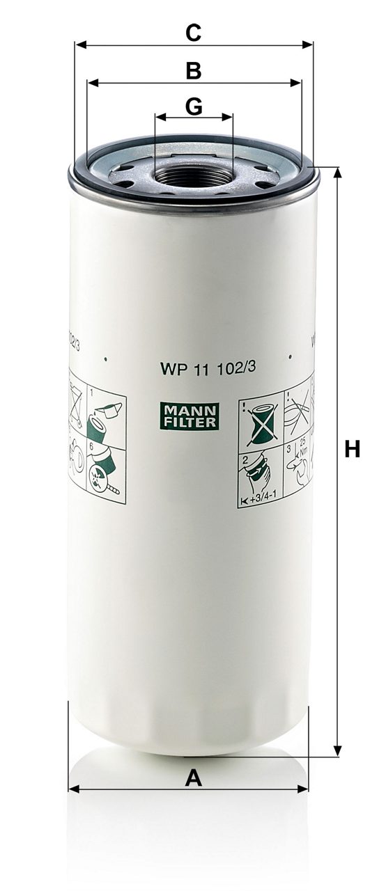 MANN-Filter WP11102/3 Масляный фильтр