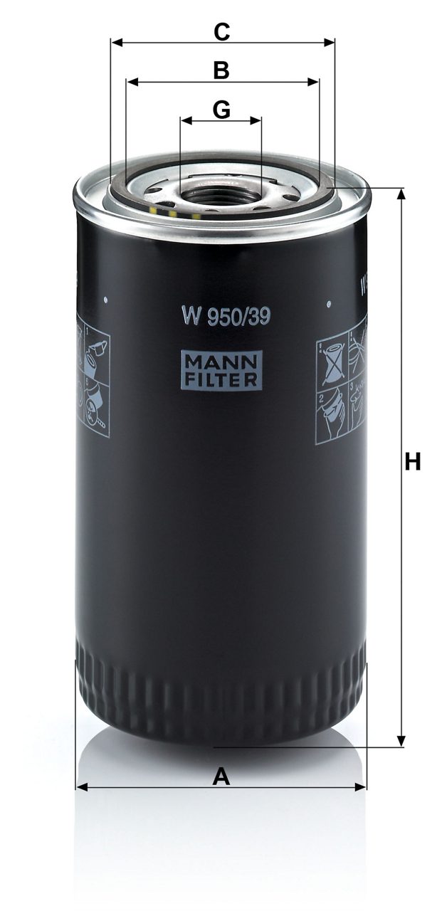 MANN-Filter W950/39 Масляный фильтр